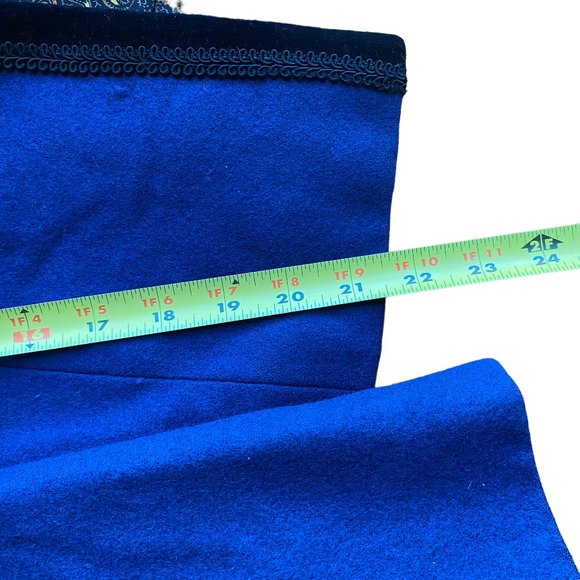 Vintage Loden Cropped Jacket Pure New Wool Women's Lined Velvet Collar Trim - Picture 5 of 11